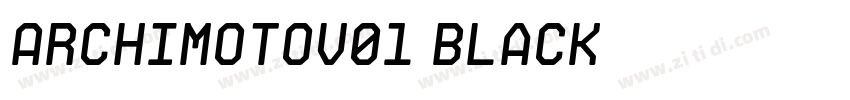 ArchimotoV01 Black字体转换